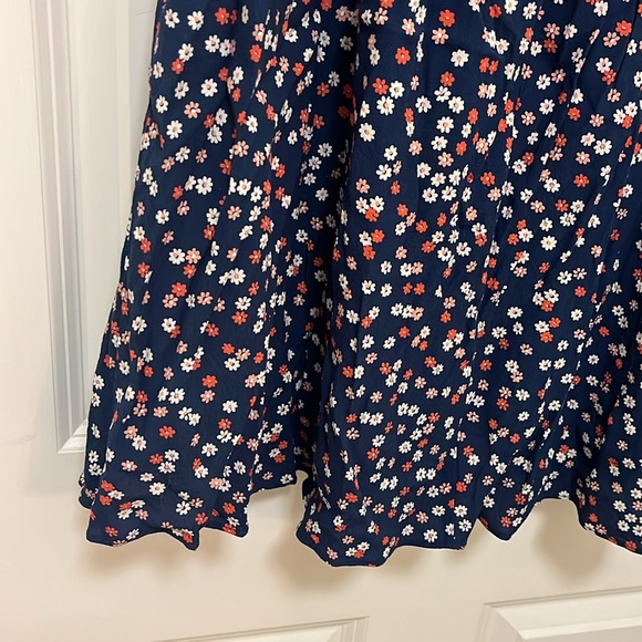 NWOT Madewell Navy Blue Flower Dress-Size 10 - Picture 9 of 16